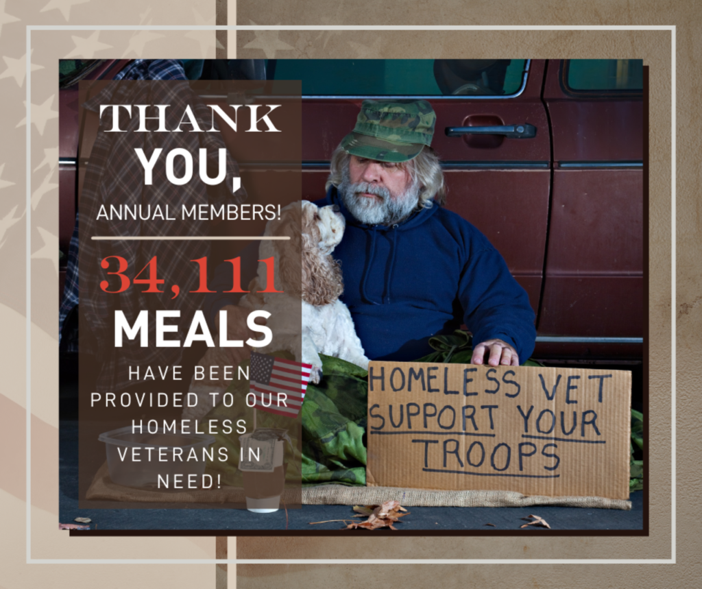 Meals to Homeless Veterans